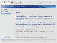 Tablet Screenshot of decotile.com